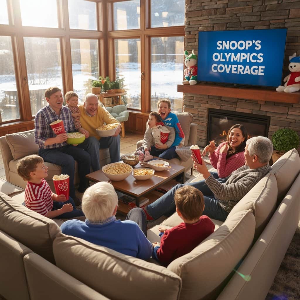 When great commentary creates shared experiences across generations Multi-generational families watching Snoop Dogg's Olympics commentary together on TV
