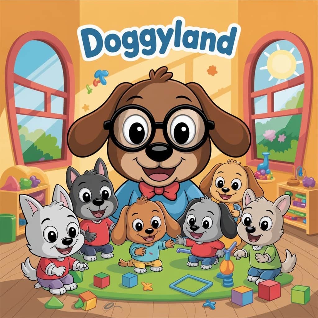 Colorful animated characters from Snoop Dogg's Doggyland children's show