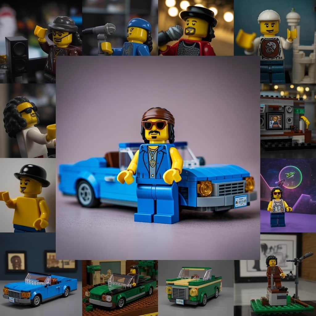 Creative builds from the LEGO Snoop Dogg community Collection of fan-made LEGO Snoop Dogg custom builds and scenes