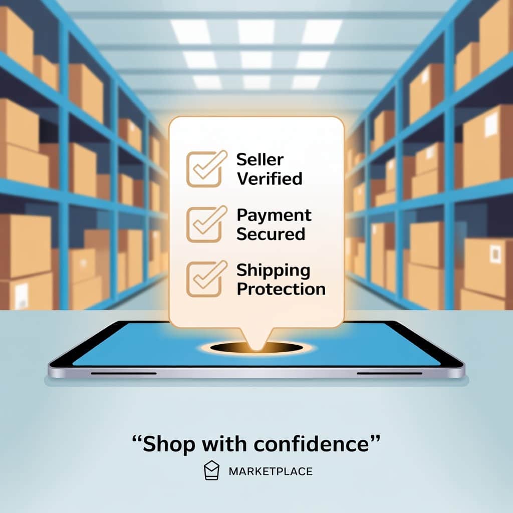 Systematic verification protects collectors from fraudulent listings Checklist showing verification steps for buying Olympic pins
