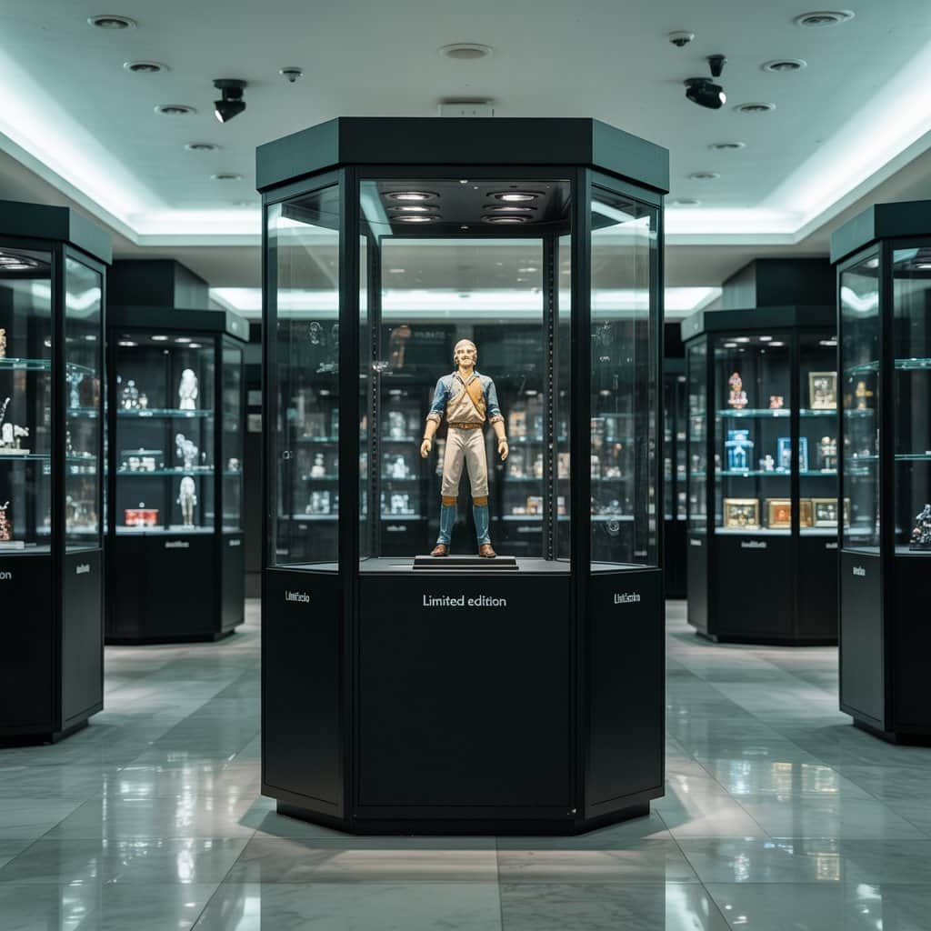 Modern security for high-value promotional items Retail store security measures for valuable collectible displays