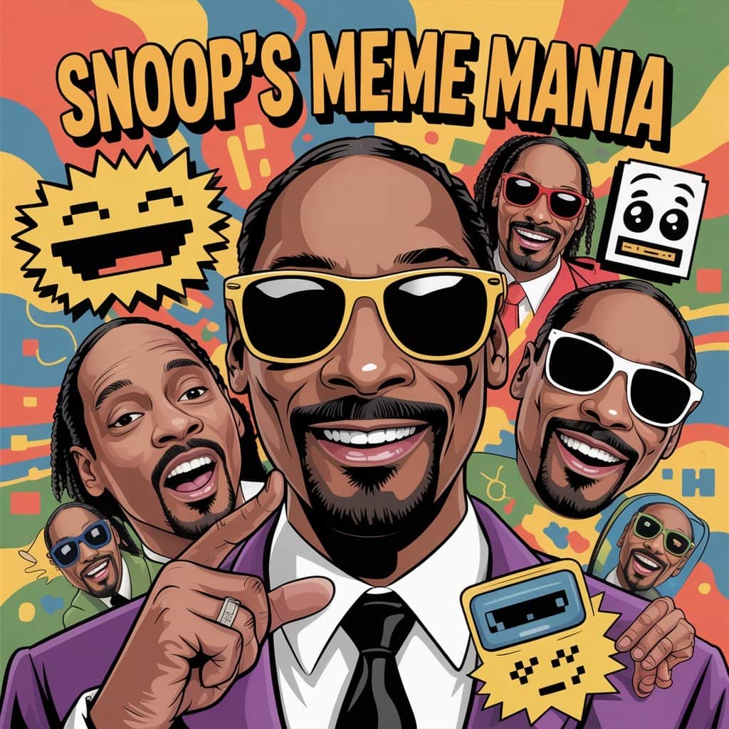 Snoop’s expressions have become the universal language of “chill” Collage of popular Snoop Dogg meme faces and expressions