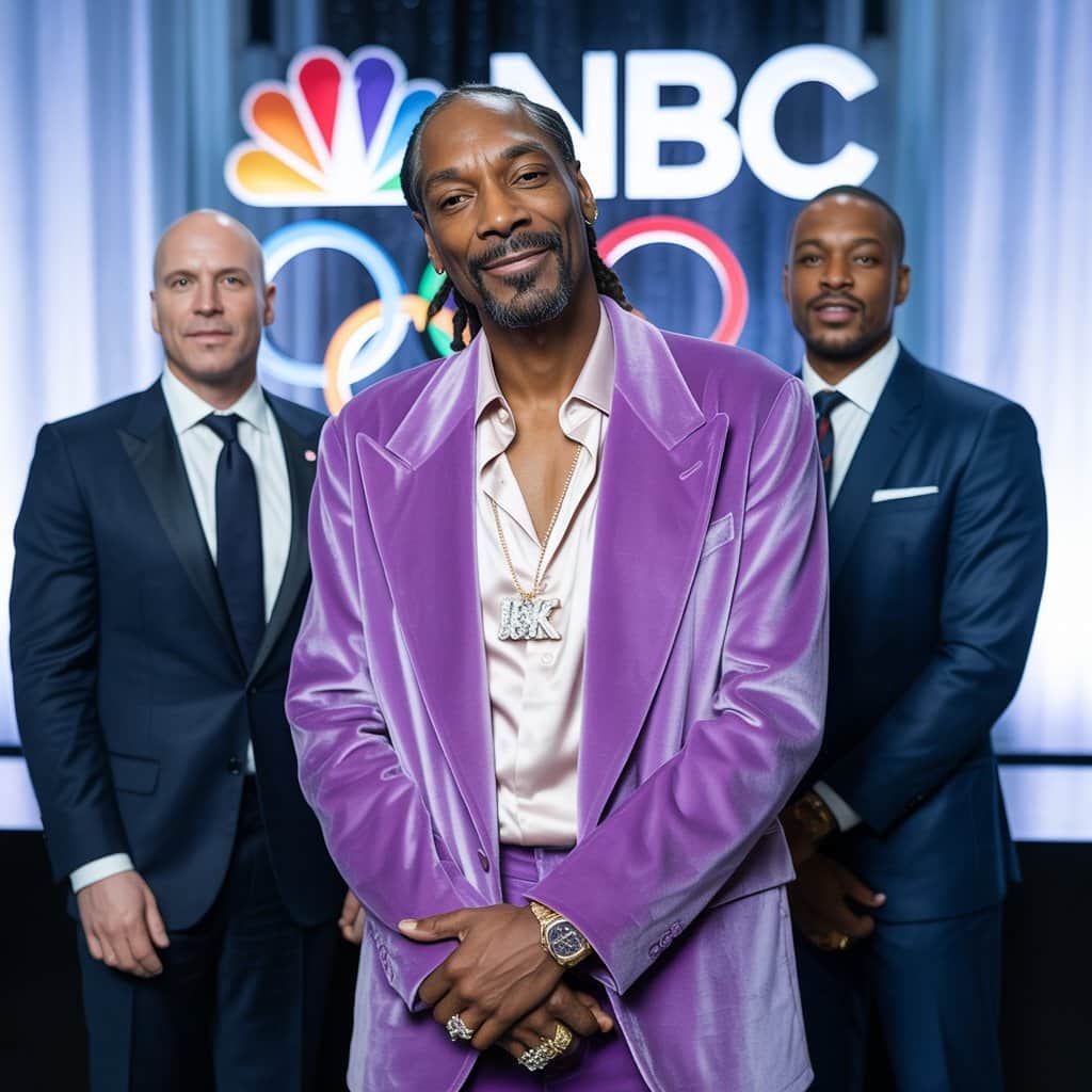 The moment that changed Olympic broadcasting forever Snoop Dogg at NBC Olympics announcement with contract documents