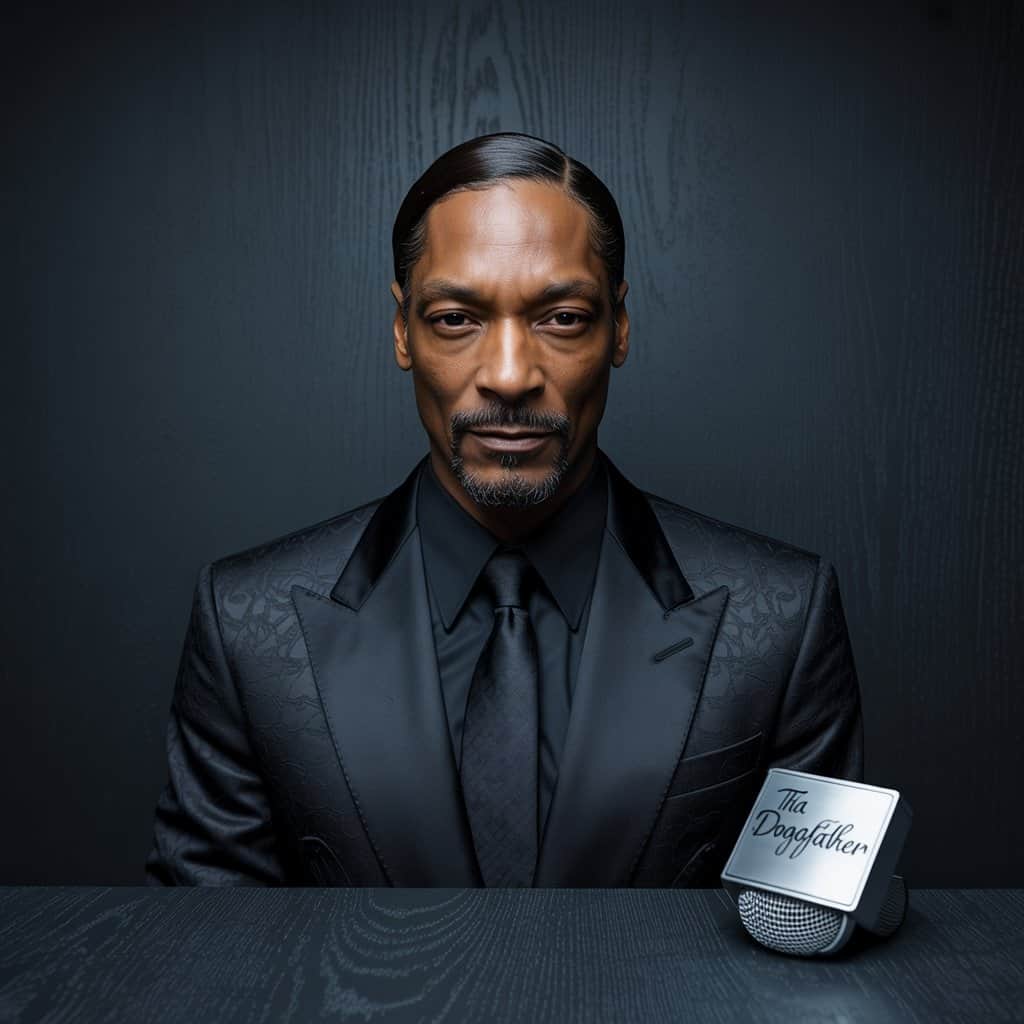 The West Coast legend debuts his sleek straight hair look Snoop Dogg showcasing his straight hair transformation at a public event