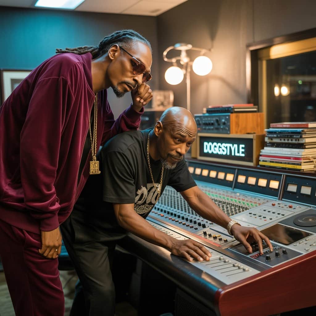 Transforming viral inspiration into artistic expression Snoop Dogg in recording studio working on "I Wanna Thank Me" album