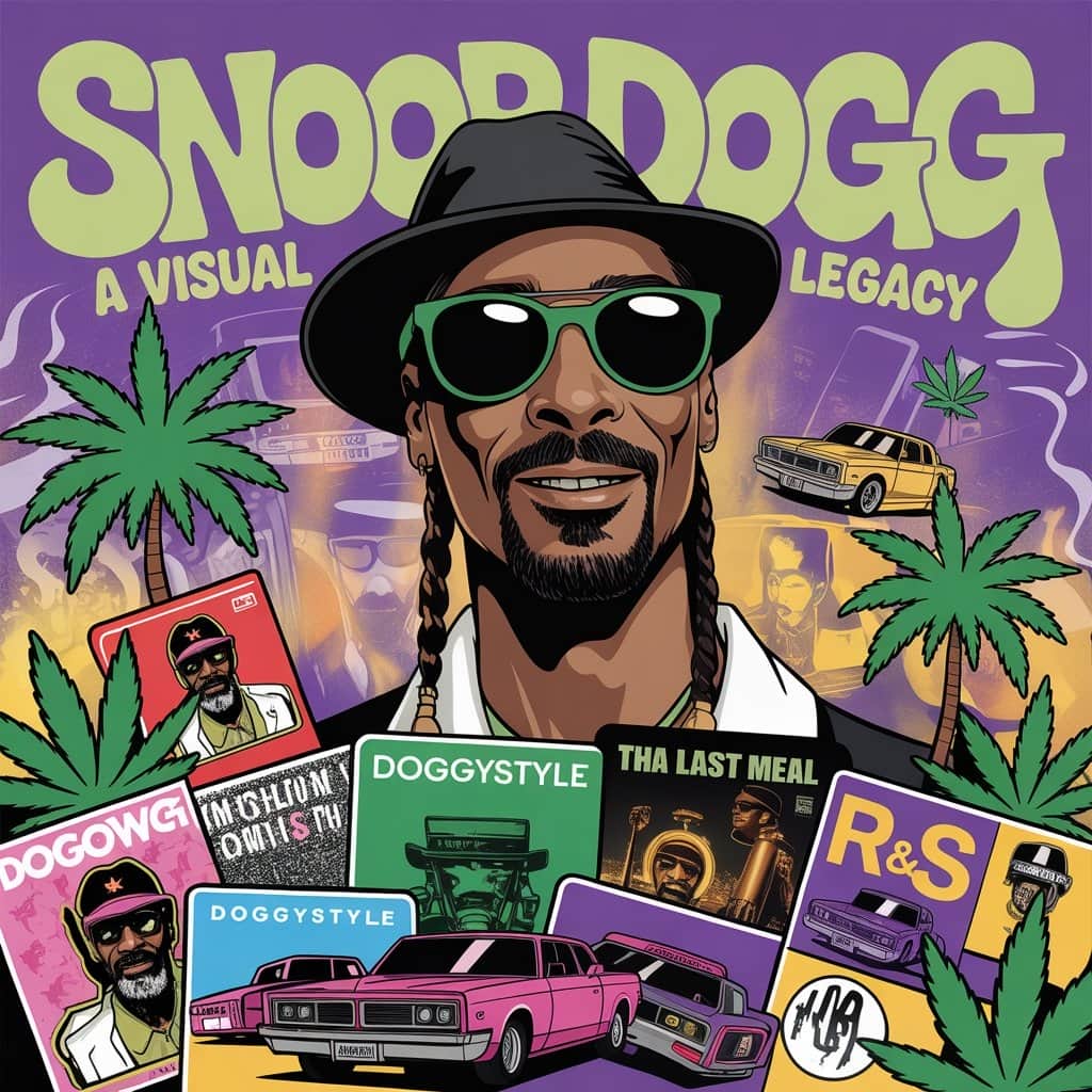 From “Gin and Juice” to “Drop It Like It’s Hot” – songs that defined generations Visual representation of Snoop Dogg's most iconic songs and their cultural impact