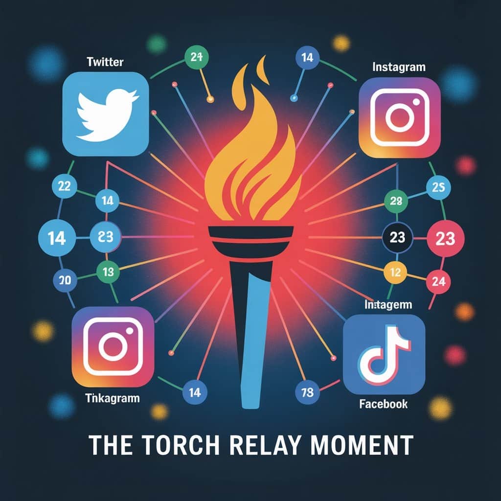 The numbers behind the most viral Olympic torch moment in social media history Social media engagement statistics showing viral reach of Snoop Dogg's torch relay moment